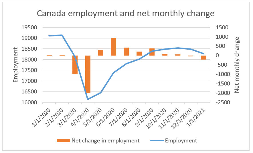 Second wave of the pandemic devastates the Canadian labor market | The ...