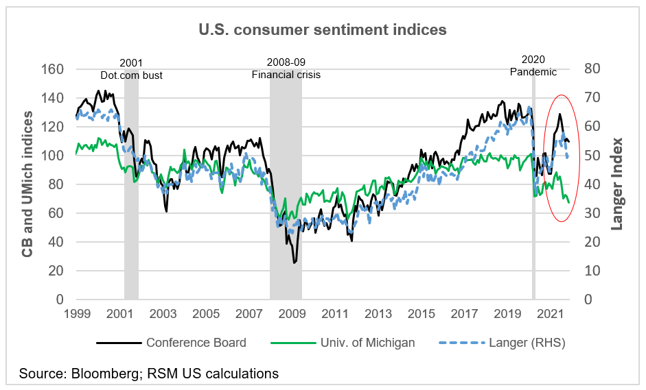 Consumer sentiment indices