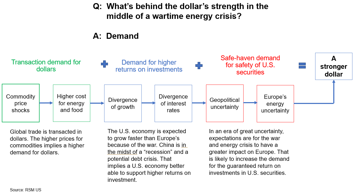 Reasons for the dollar's surge